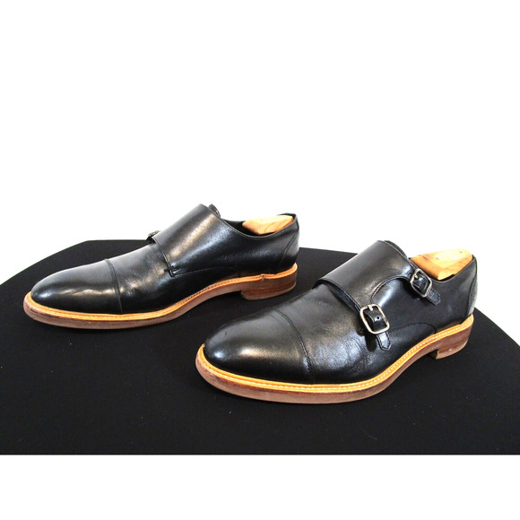 Gordon Rush Caden Black Leather Double Monk Strap Dress Shoes Men Sz 10.5 main image 7